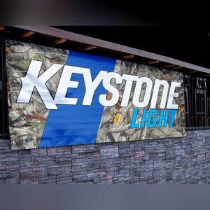 Keystone Light Camo Banner - 2.5ft x 5ft